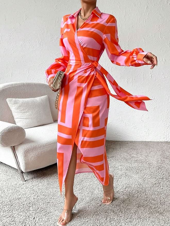 Amira - Cache -Coeur Print Dress