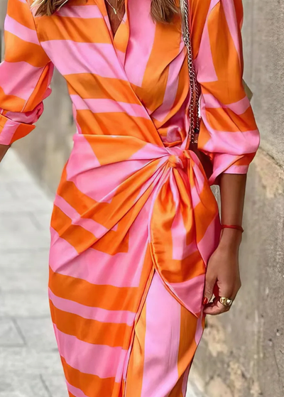 Amira - Cache -Coeur Print Dress