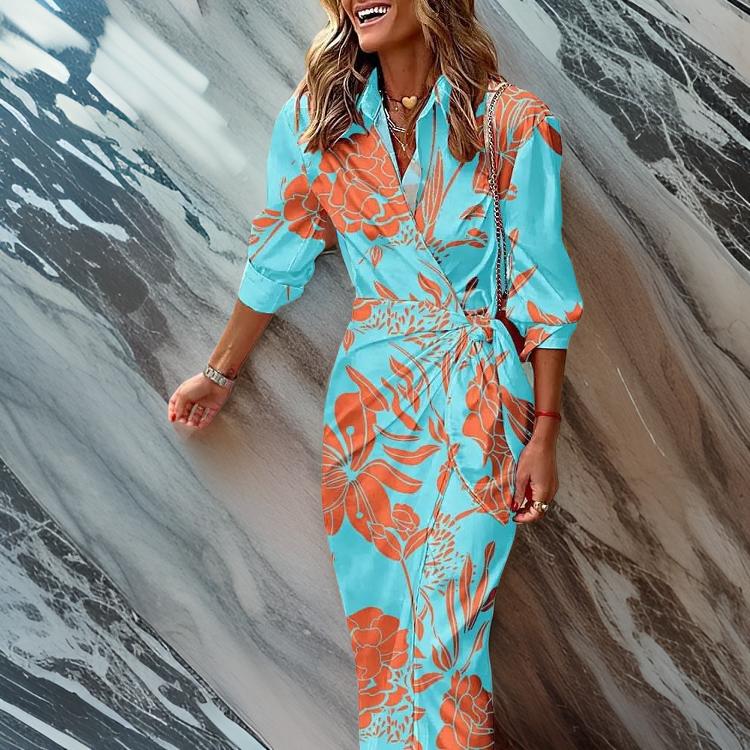 Amira - Cache -Coeur Print Dress